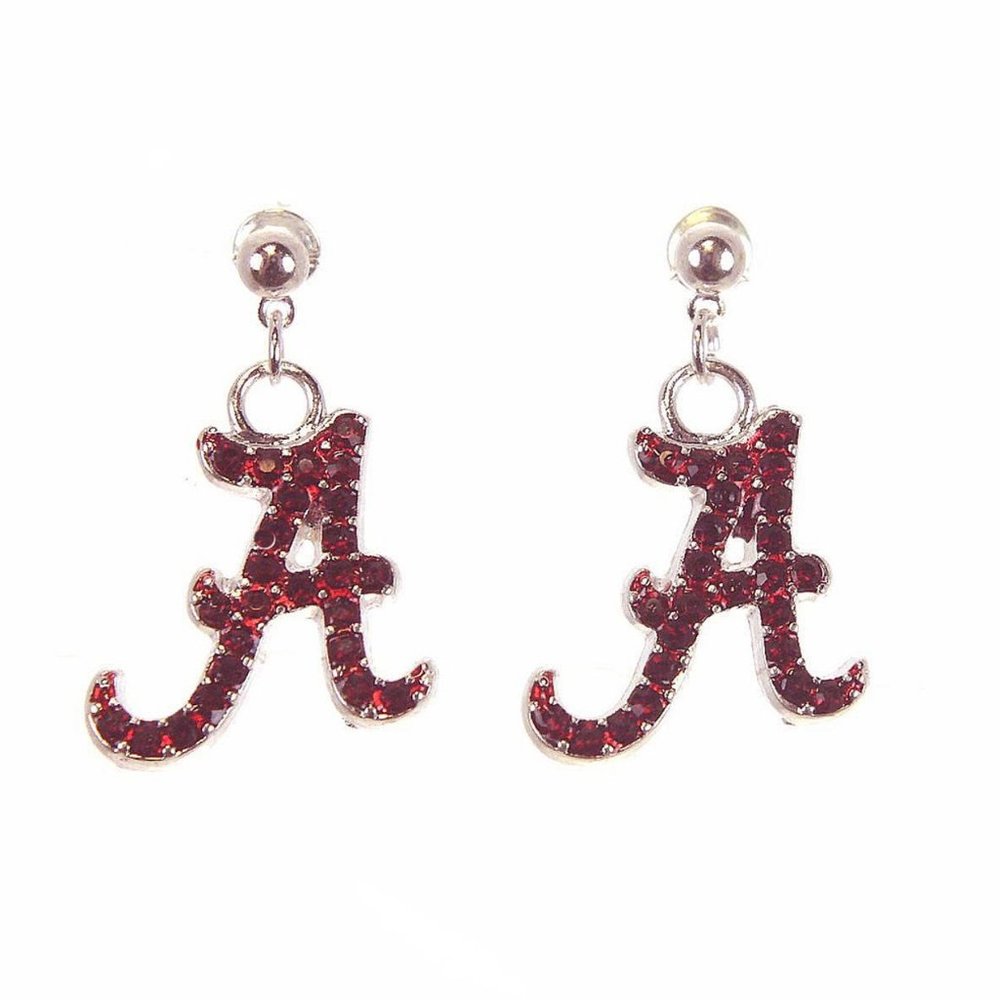 Alabama Crystal Logo Earrings